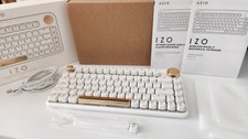 Teclado mecánico inalámbrico Azio IZO flor blanca (solo teclado, completo)