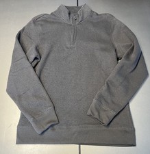 Sonoma Men's Medium Gray Sweater Fleece 1/4 Zip Pullover NWT