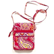 Vera Bradley Mini Hipster Crossbody Bag Raspberry Fizz