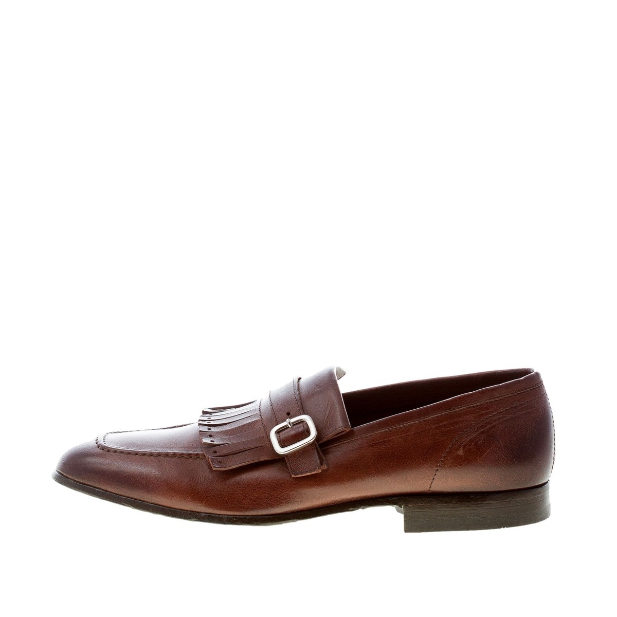 GREEN GEORGE men shoes made in Italy Brown soft antiqued 