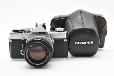 Exc+5* Olympus OM-1 SLR Film Camera G.Zuiko 50mm f/1.4 From Japan