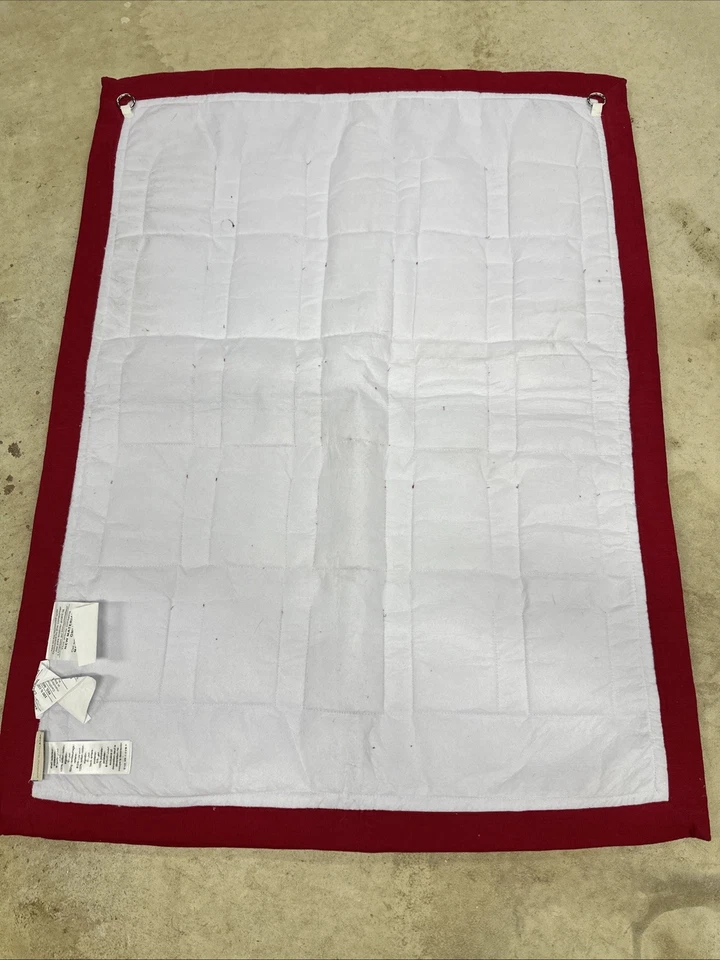 NWOT POTTERY BARN KIDS 100% Cotton Red/Tan Wall Advent Christmas Calendar - Image 4 of 4