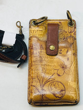 Patricia Nash Farleigh Crossbody Phone Case Leather RFID Italian Sketchbook