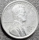 1943 D Lincoln Wheat Cent - Good Condition