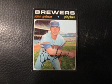 1971   TOPPS #604 JOHN GELNAR  BREWERS       EXMT