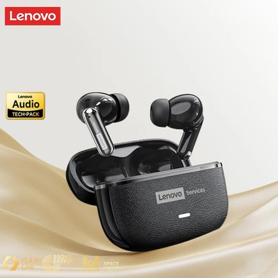Lenovo LE208 TWS Bluetooth 6.0 Wireless Leather Earphones Stereo