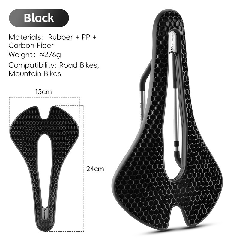 Saddle 3d Honeycomb Hollow Bike Cycling Seat Saddle Cushion