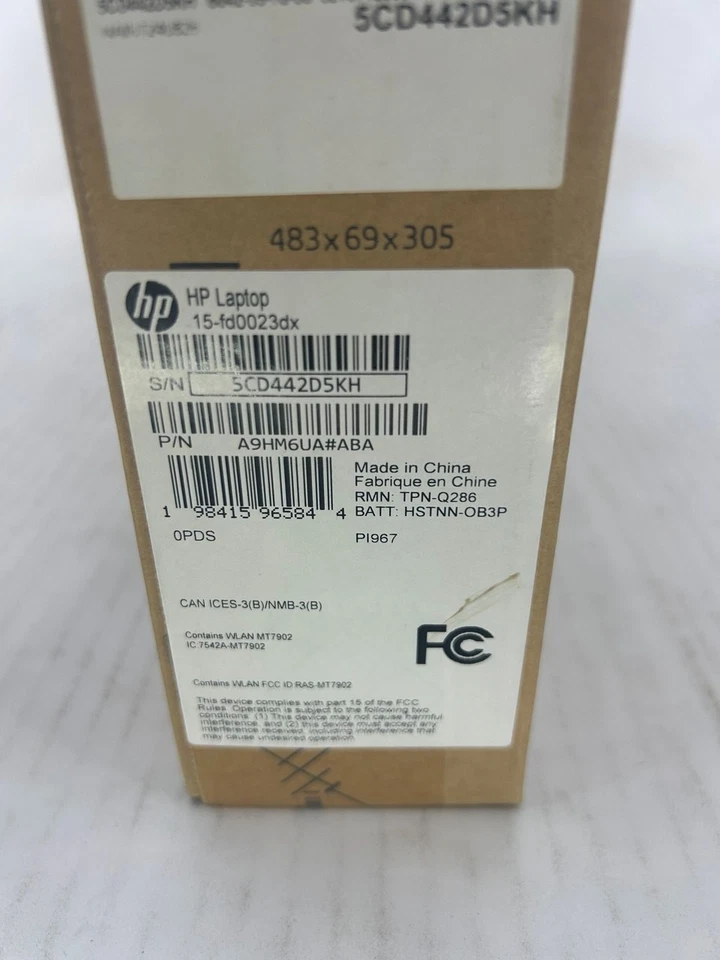 HP 15.6" Touch Intel i3-1215U/8GB/256GB SSD Silver Laptop 15-FD0023DX - Image 2 of 3