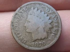 1870 Indian Head One Cent Penny- Good Details