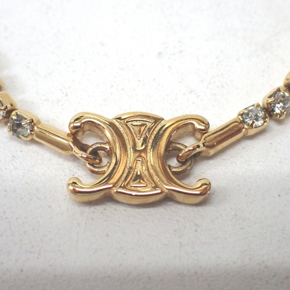 Collana CELINE Petit Triomphe strass scintillanti donna usata