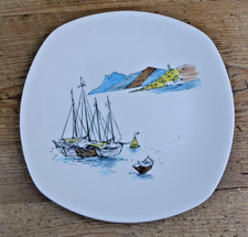 Vintage Midwinter Stylecraft Cannes Hugh Casson 8.5" Plate 1960's