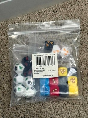 Malhya Lands Of Legend Board Game Full set of Extra Dice New includes shipping