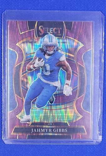 2025 Panini Select - Concourse Jahmyr Gibbs #71 Purple Shock Prizm /699
