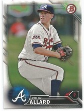 Kolby Allard Atlanta Braves 2016 Bowman Draft