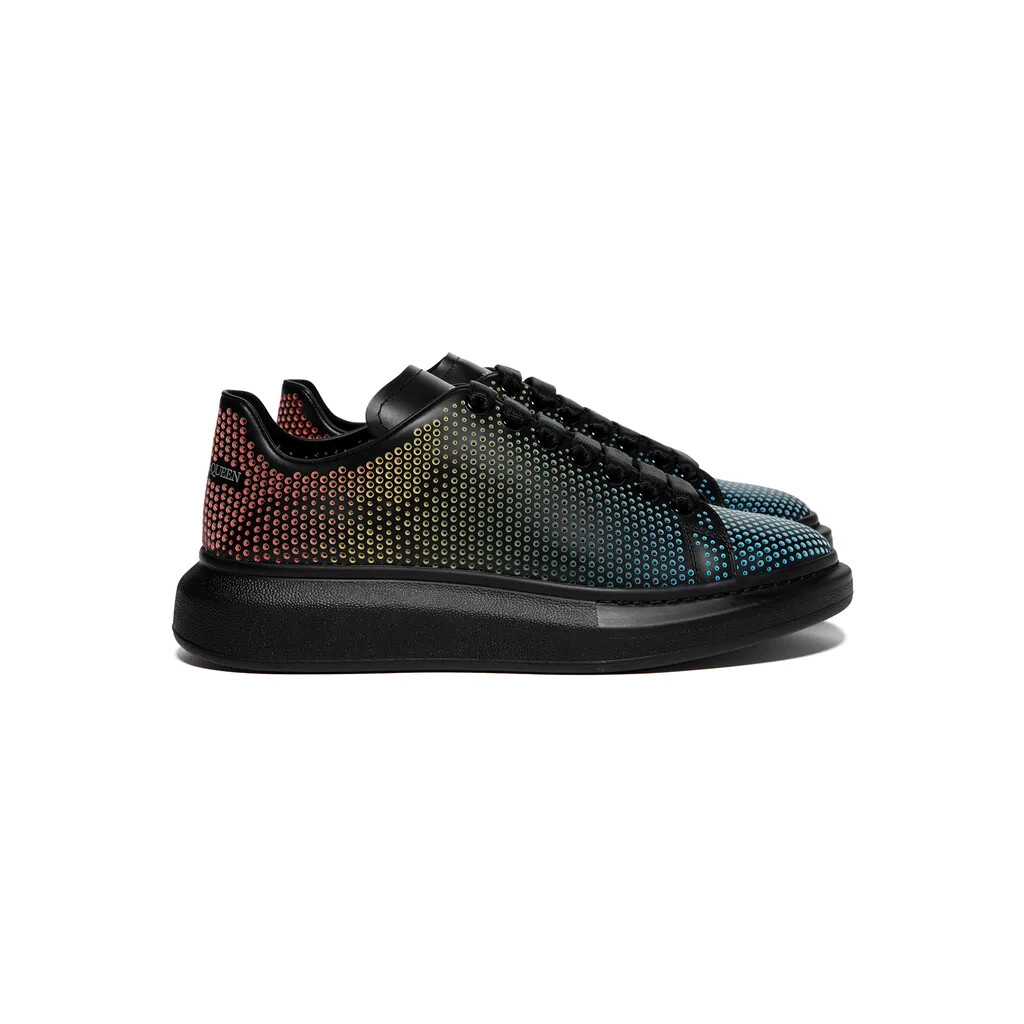 【関税込み】Oversize Sneakers in Black Leather LANEY2 Black Leather Chunky Sneakers by KURT GEIGER LONDON