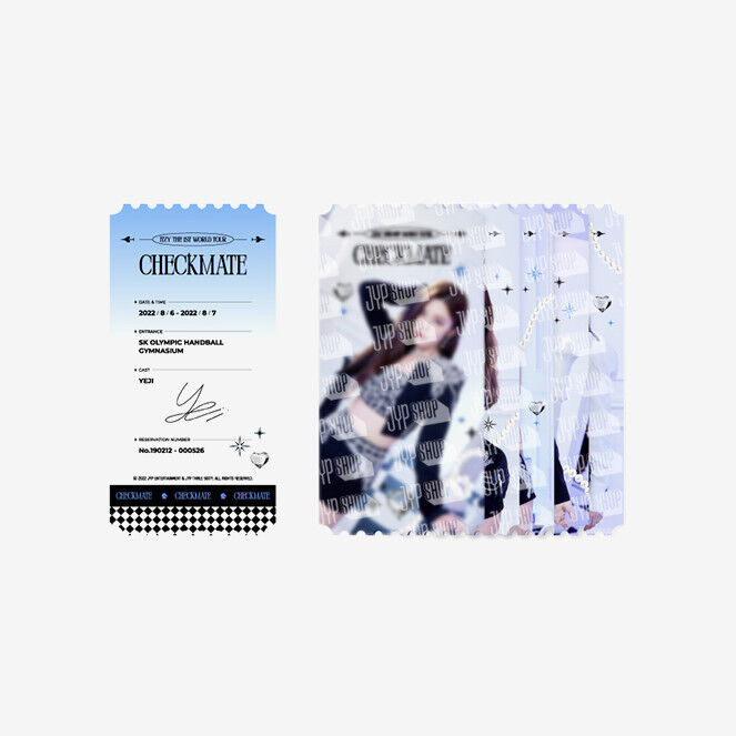 ITZY THE 1ST WORLD TOUR CHECKMATE OFFICIAL GOODS PHOTO SLOGAN NEW