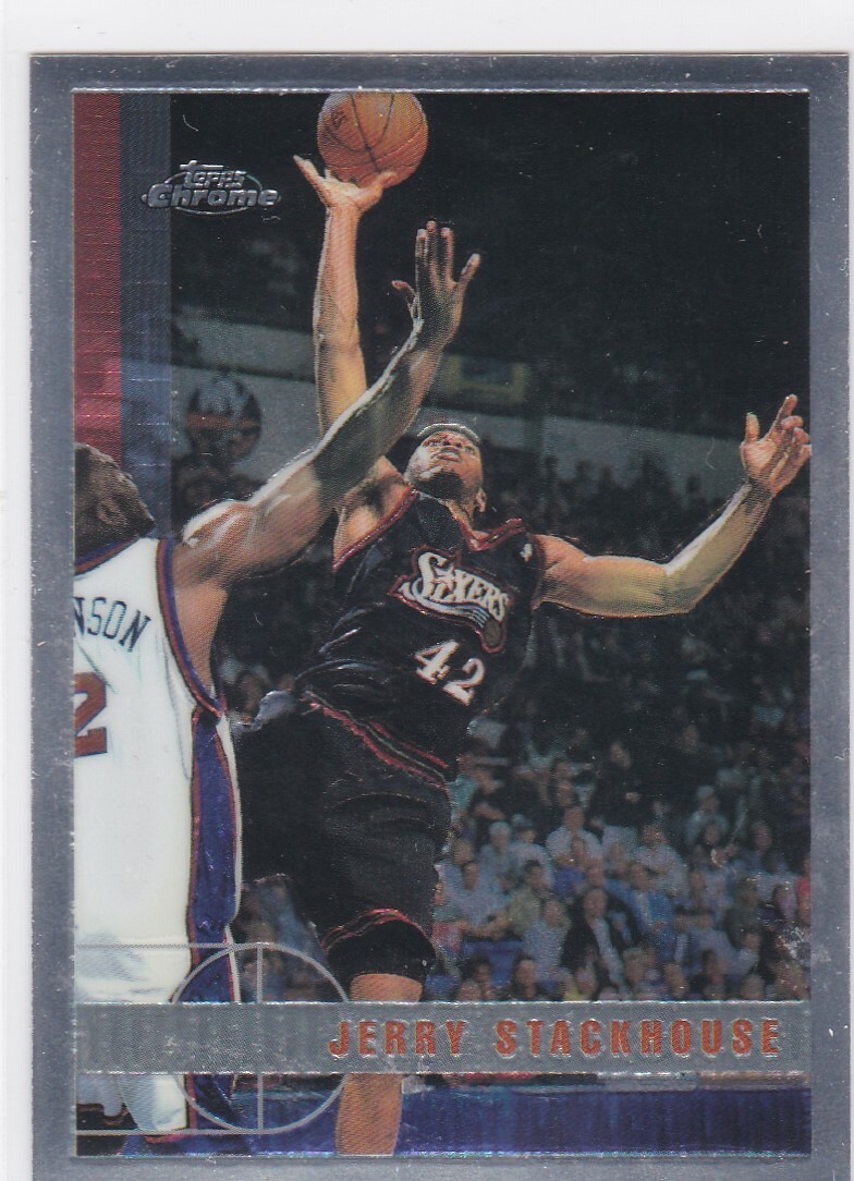 1997-98 Topps Chrome #204 Jerry Stackhouse 76ers Free Shipping!