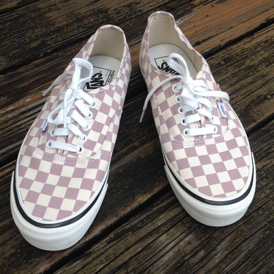 pink checkered vans shoes