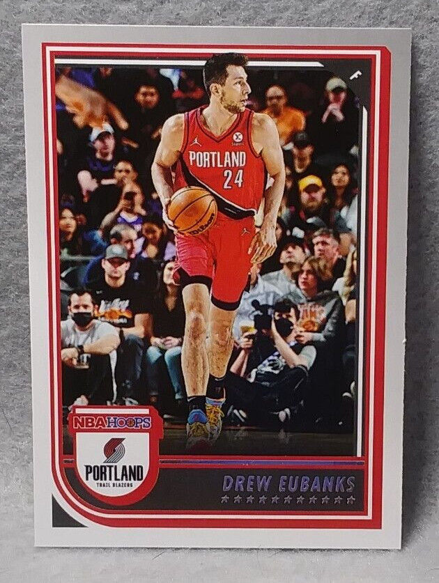 Drew Eubanks, 2022-23 Panini NBA Hoops #212 - Portland Trail Blazers