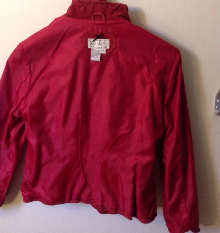 Blazer Live A Little de gamuza roja mediana para mujer Foto 3 de 4