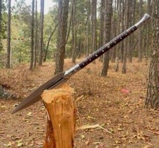 Custom Handmade Carbon Steel Blade Traditional Viking Spear Hunting 30 inches