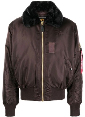 ALPHA INDUSTRIES B-15 AVIATOR BOMBER JACKET HERREN JACKE 100107696