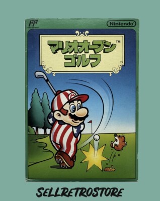 Mario Open Golf - Nintendo - Famicom - OVP - CIB - NTSC/J - Retro Game - Selten