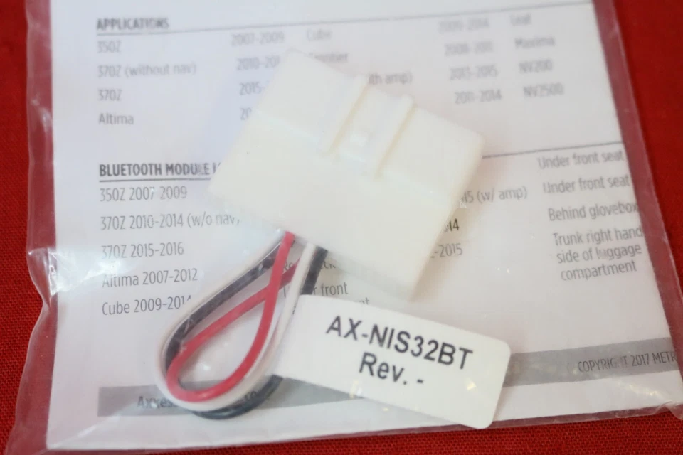Axxess AXBTH-NIS AX-NIS32BT SWC Bluetooth Retention for Select 2006-16 Nissan N1 - Image 3 of 3