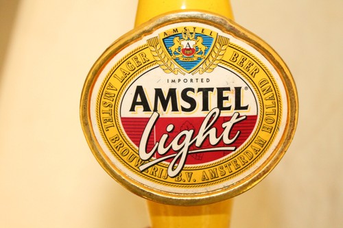 amstel light beer tap marker handle shifter knob man cave pub