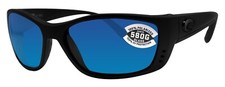 Costa Del Mar Fisch Blackout Blue Mirror 580 Glass Polarized Lens FS01OBMGLP