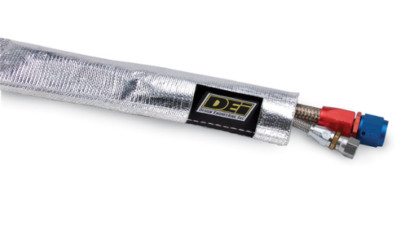 Design Engineering 10418 Heat Sheath  Aluminized Sleeving - 0.5'' x 36''