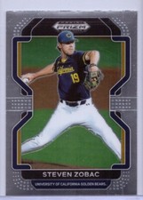 2022 Panini Prizm Draft Picks #115 Steven Zobac - California Golden Bears