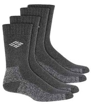 Columbia Men's 4-Pack Moisture-Control Boot Socks Gray