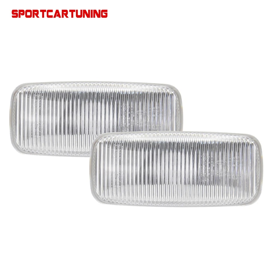2X Clear OE Side Marker Lights Lamp For Audi A2 A3 A4 A6 A8 TT Coupe Allroad C5 - Image 2 of 4