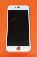⭐️⭐️⭐️⭐️⭐️ **For Parts** Apple iPhone 6s Plus White Cracked LCD Screen Display