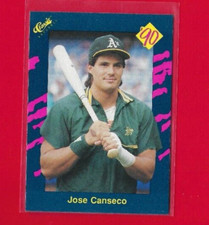1990 Classic Blue Jose Canseco Baseball Card Oakland Athletics #22