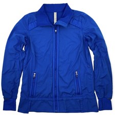 Lululemon Womans Blue Windbreaker Zip Up Jacket Size 4