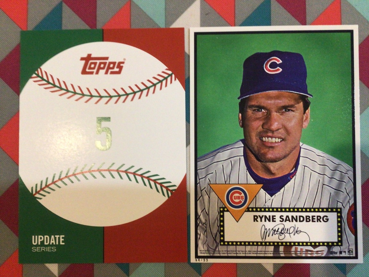 Ryne Sandberg #5 HOF Cubs 64/99 Made 2015 Topps 5x7 1952 Tribute 