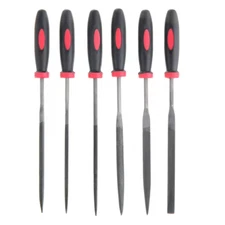 Project Source 6-Piece Needle File Set With Handles NEW