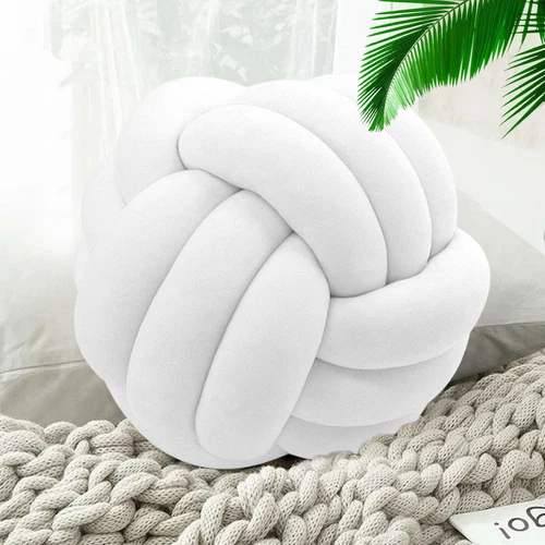 Soft Knot Ball Pillows Round Throw Pillow Cushion Plush Pillow Knotted Pillow UK - Bild 6 von 18