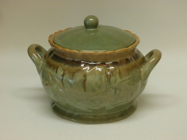 Home Essentials & Beyond Soup Collection Green Drip Large Covered