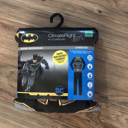 Batman Boys 2 Pc Poly Thermal Underwear Size 10/12 - Picture 4 of 4