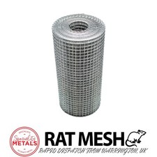 6 Metre x200mm RatMesh Rodent Proof Galvanised Mesh Rat & Mice Deterrent- 2 Pack