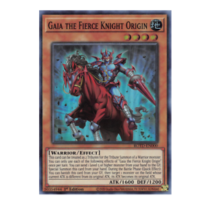 Gaia the Fierce Knight Origin ROTD-EN000 Super Rare Yu-Gi-Oh Card 1st Edition