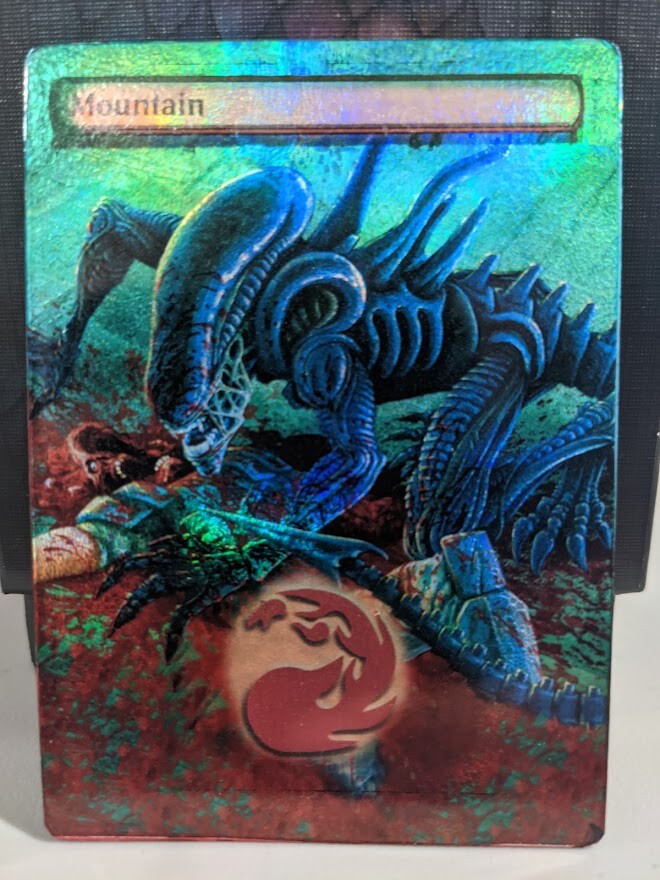 FOIL MTG Xenomorphs ALIENS Altered Lands Great for Commander EDH