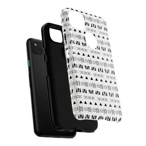 Black and White Southwestern Aztec Pattern Google Pixel Tough Cases - 第 77/131 張圖片