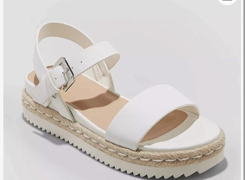 Women's Rianne Espadrille Ankle Strap Sandals - A New Dayâ¢White Sz 11 | eBay