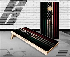 Mexican American Flag Cornhole Boards Bean Bag Toss Game