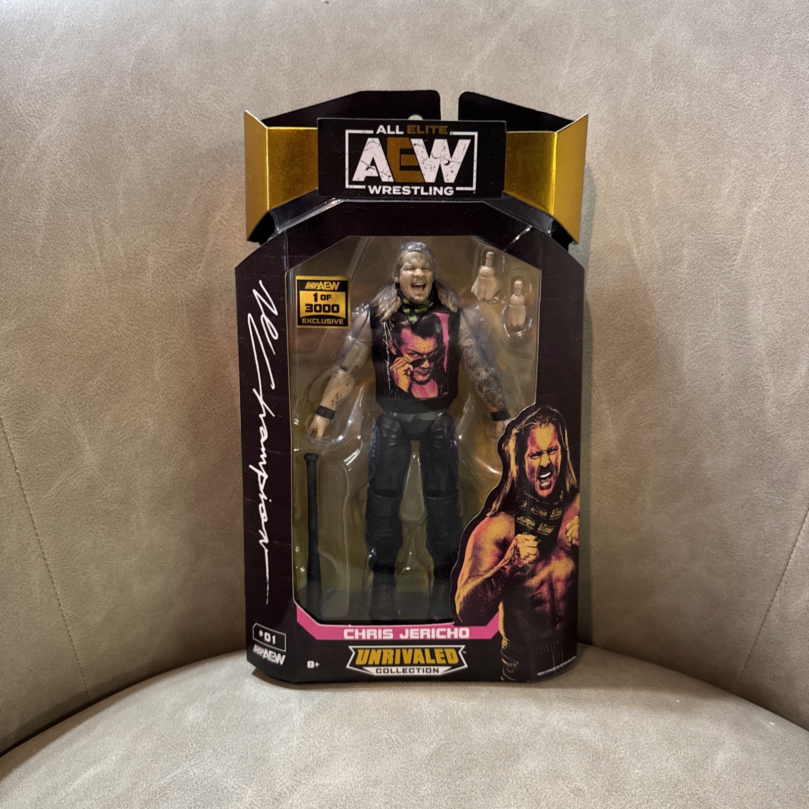 AEW Chris Jericho 1 Of 3000 Le Champion Unrivaled SHOP AEW E