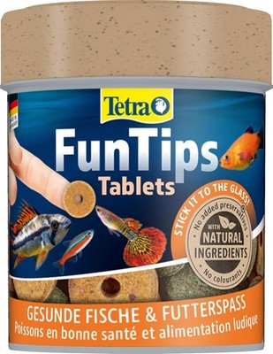 Tetra FunTips an Aquarium-Scheibe haftende Futtertabletten 75 St. 30g-115g versc